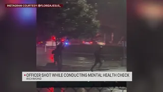 Officer shot while conducting mental health check in Richmond