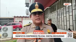 Chiclayo: general manifiesta compromiso policial contra inseguridad
