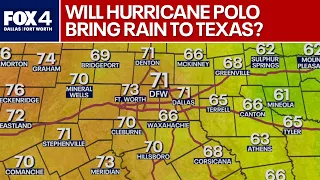Will Hurricane Polo bring rain to DFW?