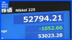 日経平均 一時1000円以上値下がり　急速な円高進行 日米当局による“協調介入”警戒｜TBS NEWS DIG