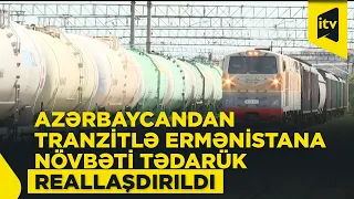 Azərbaycandan tranzit keçməklə Ermənistana növbəti yük göndərilib