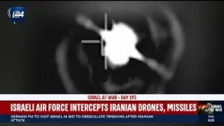 Israeli Air Force intercepts Iranian drones, missiles