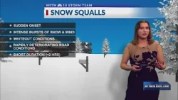 How do snow squalls form?