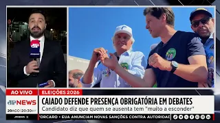 Caiado defende presença obrigatória de candidatos em debates eleitorais
