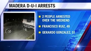 2 suspected in separate DUI crashes in Madera, police say
