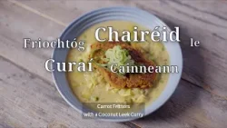 Planda go Pláta | Friochtóg Chairéid le Curaí (Carrot Fritters + Coconut Leek Curry - Vegan?) | TG4