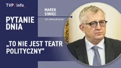 Wniosek o Trybunał Stanu dla Ziobry gotowy. Marek Siwiec: To nie jest teatr polityczny |PYTANIE DNIA