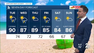 WMAR-2 News Dylan Robichaud Monday Night weather