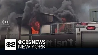 Fire breaks out on Bronx subway platform