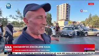 Eskişehir’de zincirleme kaza