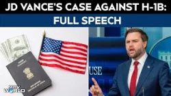 JD Vance H-1B Full Speech | 'American Workers Are Being Replaced': US VP Targets H-1B Program