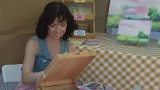 46th "Art in the Park", live portrait painting