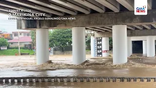 Sitwasyon sa ilalim ng Marikina Bridge as of 1:10 PM (August 9, 2026) | GMA News