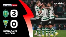 Resumo: Sporting 3-0 Estoril - Liga Portugal Betclic | sport tv