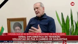 ?? "VOLUNTAD DE PAZ" | El pedido de Pezeshkian a Estados Unidos para un alto el fuego ?? "VOLUNTAD DE PAZ" | El pedido de Pezeshkian a Estados Unidos para un alto el fuego