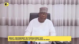 Senate / Thomas Boni YAYI's reversal: The former president will serve as an ex officio member
