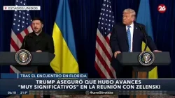 ? AVANCES SIGNIFICATIVOS | Trump rompe el silencio tras la reunión en su residencia con Zelenski