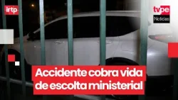Escolta del ministro de Defensa fallece en accidente de tránsito