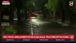 Multiple areas flooded in Rancagua following rainfall