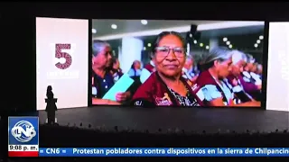 Evelyn Salgado reports to the people of Guerrero on the progress of the state's transformation