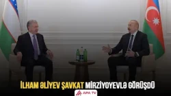 Prezident İlham Əliyev Özbəkistan Prezidenti ilə görüşüb | APA TV