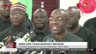 Minority Caucus in Parliament reacts to 2025 Mid-Year Budget Review by Finance Minister