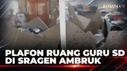 Elementary School Teachers' Lounge Ceiling Collapses in Sragen During Break, Two Teachers Injured...
