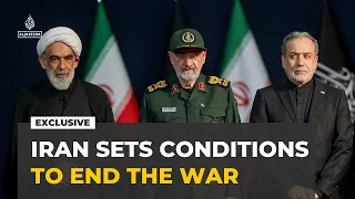 Iran sets conditions for ending war with US: Exclusive