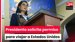 Executive Branch requests Senate authorization for President Fujimori's trip to the United States