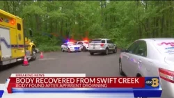 Chesterfield Fire and EMS crews recover body of juvenile male in water at Swift Creek