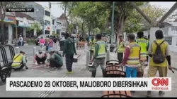 Malioboro Rusak Usai Kericuhan, Pemda DIY dan Warga Gelar Aksi Bersih-Bersih