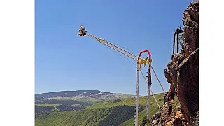 İsviçre Alpleri'nde dev salıncak nefes kesen manzara sundu