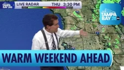 Hot weather returns to Tampa Bay with highs in the 80s