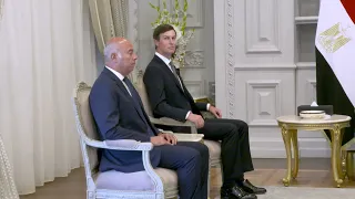 President Abdel Fattah El-Sisi Receives the American President's Son-in-Law in El Alamein