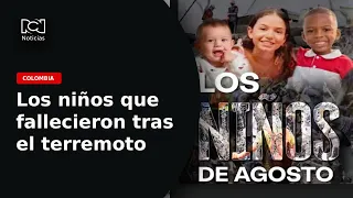 Colombia pays tribute to the children of August: the minors who lost their lives following the ea...