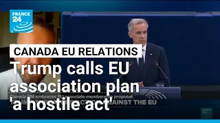 Trump threatens EU over 'hostile' Canada association plan • FRANCE 24 English