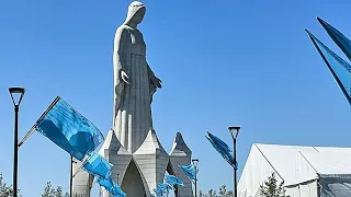 The tallest statue of the Virgin Mary in Europe unveiled in a Polish village