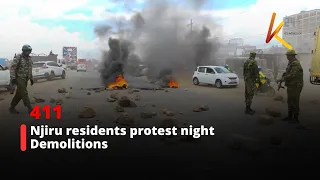 Njiru Residents Protest Night Demolitions