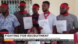 Fighting For Recruitment: Unemployed trained teachers threaten to protest against government.
