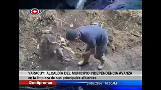 Yaracuy: Independencia Municipality Mayor's Office advances in the cleaning of its main tributaries