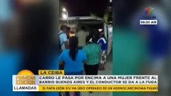 Woman struck in La Ceiba, driver flees the scene