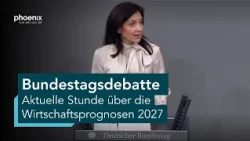 Bundestag, 99. Sitzung: Aktuelle Stunde über die Wirtschaftsprognosen 2027 | 08.10.26