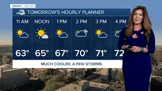 Isolated evening showers on plains; feeling like fall in Denver Tuesday