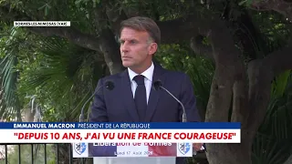 Emmanuel Macron : «Depuis dix ans, j'ai vu une France courageuse»