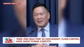 ‘Knee-jerk reaction’ sa 2026 budget, flood control gaps, dapat punan: Ejercito | CLTV36 News Clip