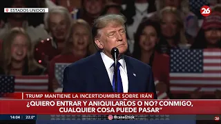 🚨 DECLARACIONES DE TRUMP | "¿Quiero entrar y aniquilarlos o no? Conmigo, cualquier cosa puede pasar"