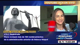 Pleno de l CSJ revisará más de 190 nombramientos en la administración de Ráquel Obando