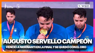 SERVELLO LE GANÓ EL DUELO DE ARGENTINOS A NIGOSANTI Y SE QUEDÓ CON LA MEDALLA DE ORO EN ESGRIMA