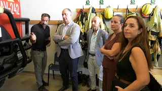 Carcaixent to improve forest fire station following official visit