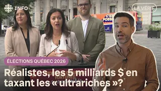 Québec solidaire's pledge on the "ultra-rich": Fact-check | Quebec Elections 2026